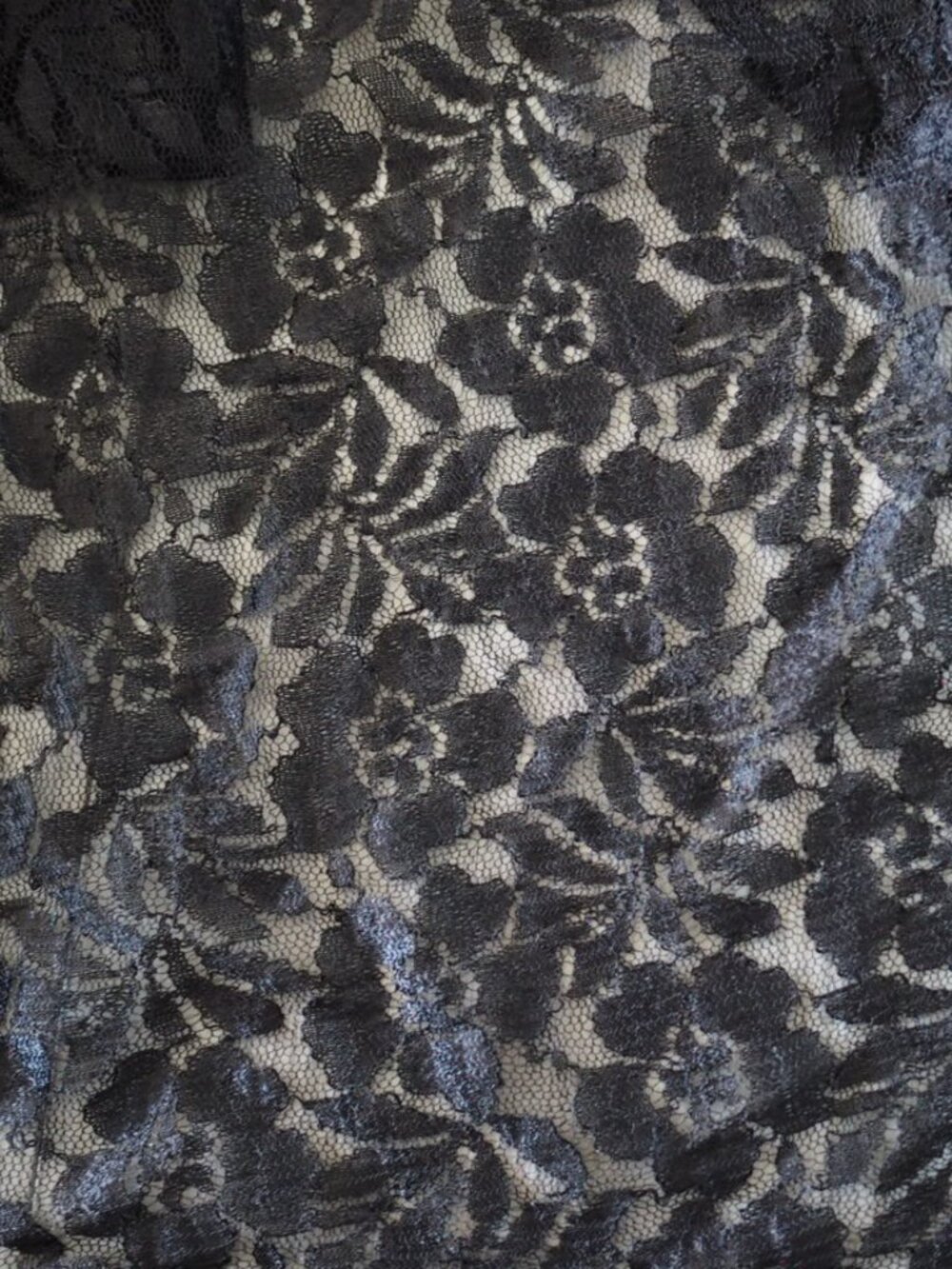 HolyClothing Black Lace Maxi Skirt S/M Goth Boho Fairycore Rayon Renaissance - Picture 8 of 10